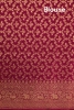 Pure Handloom Zari Butta Banarasi Crepe Silk Saree
